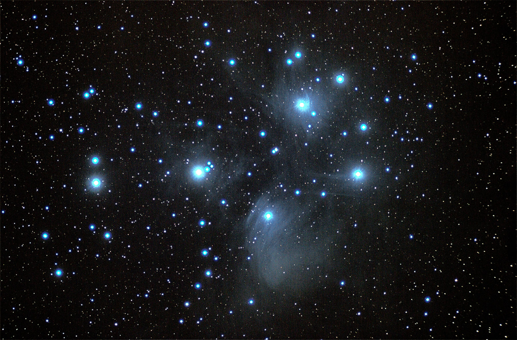 The Pleiades, imaged 2017 December 17 from Great Meadow, Virginia